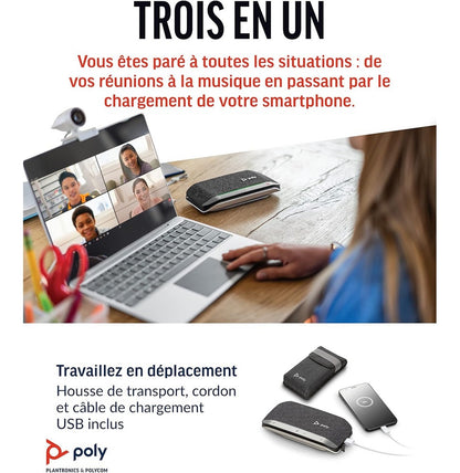 Haut-parleur Poly Sync 20 USB-A Certifié Microsoft Teams (772C8AA)