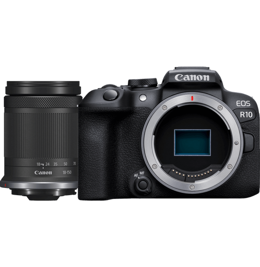 Appareil photo hybride Canon EOS R10 + objectif RF-S 18-150mm F3.5-6.3 IS STM (5331C017AA)