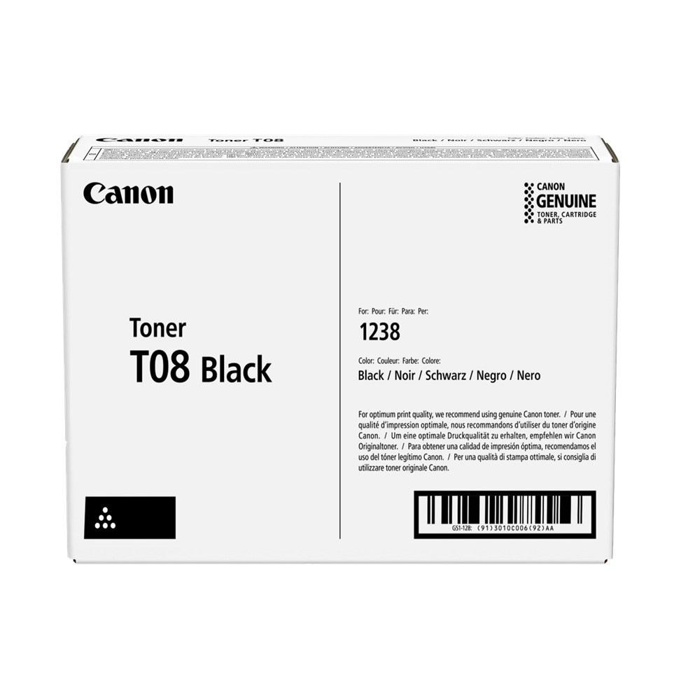 Canon T08 Noir - Toner Canon d'origine (3010C006)