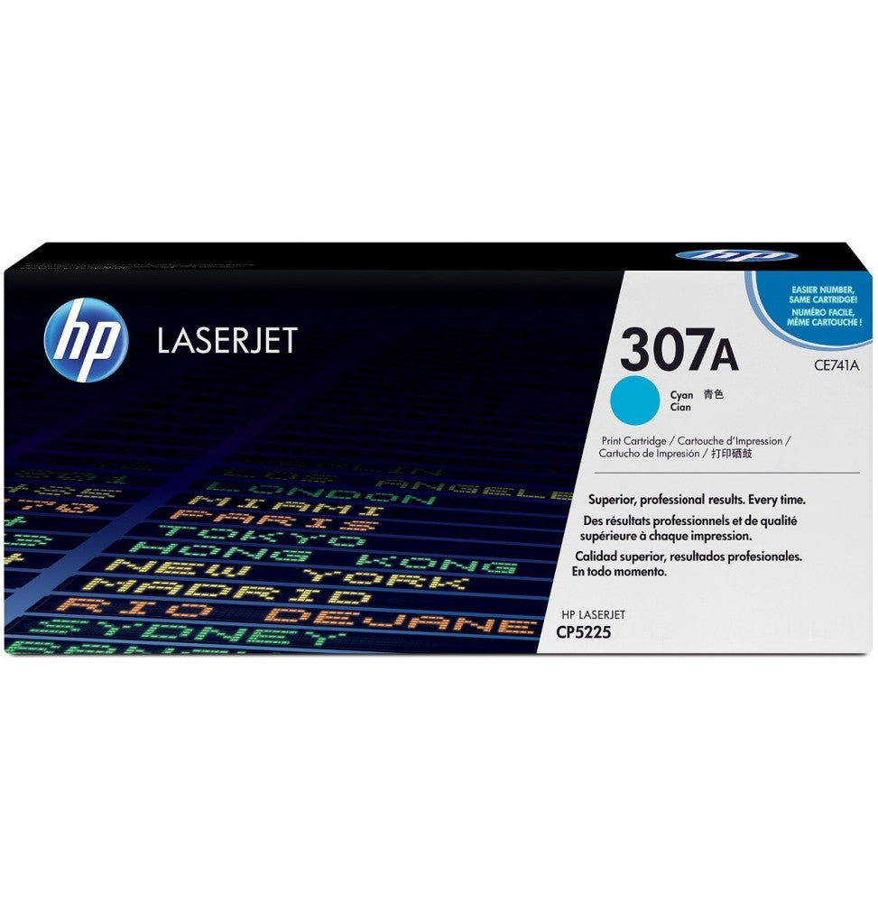 HP 307A Cyan - Toner HP LaserJet d'origine (CE741A)