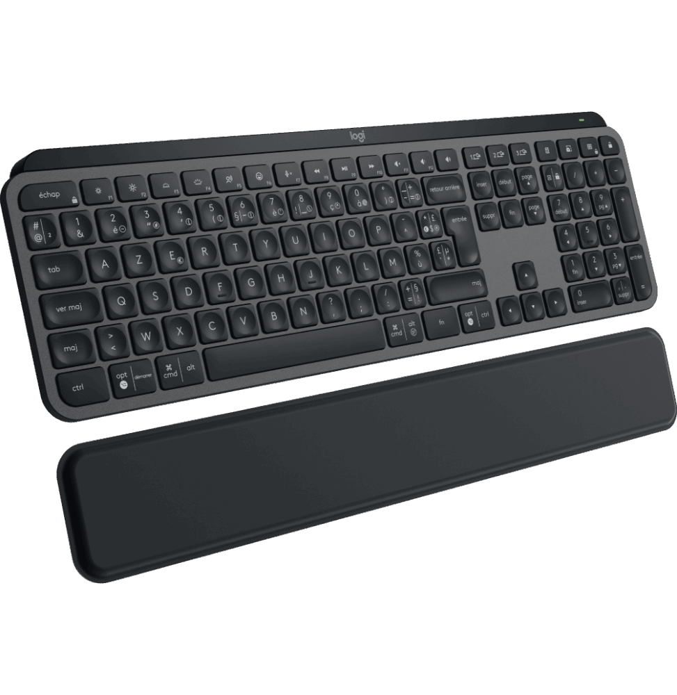 Clavier sans fil Logitech MX Keys Plus avec repose-poignets