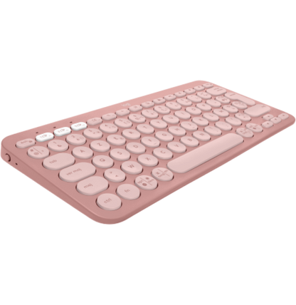 Clavier sans fil Logitech Pebble Keys 2 K380s Rose - Français (AZERTY)