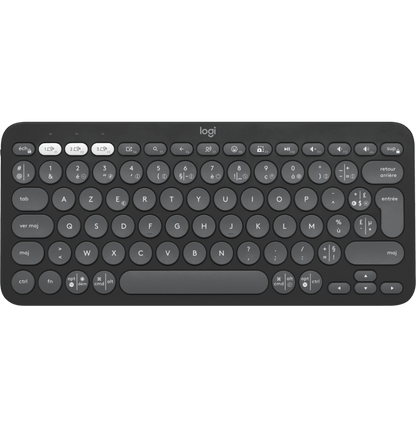 Clavier sans fil Logitech Pebble Keys 2 K380s - Français (AZERTY) GRAPHITE