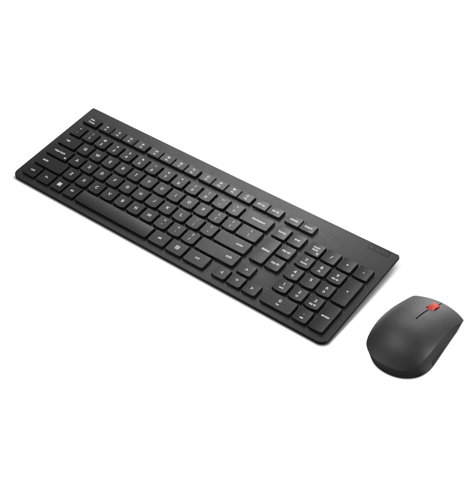 Ensemble clavier et souris sans fil Lenovo Essential Gen2 Noir – Français 189