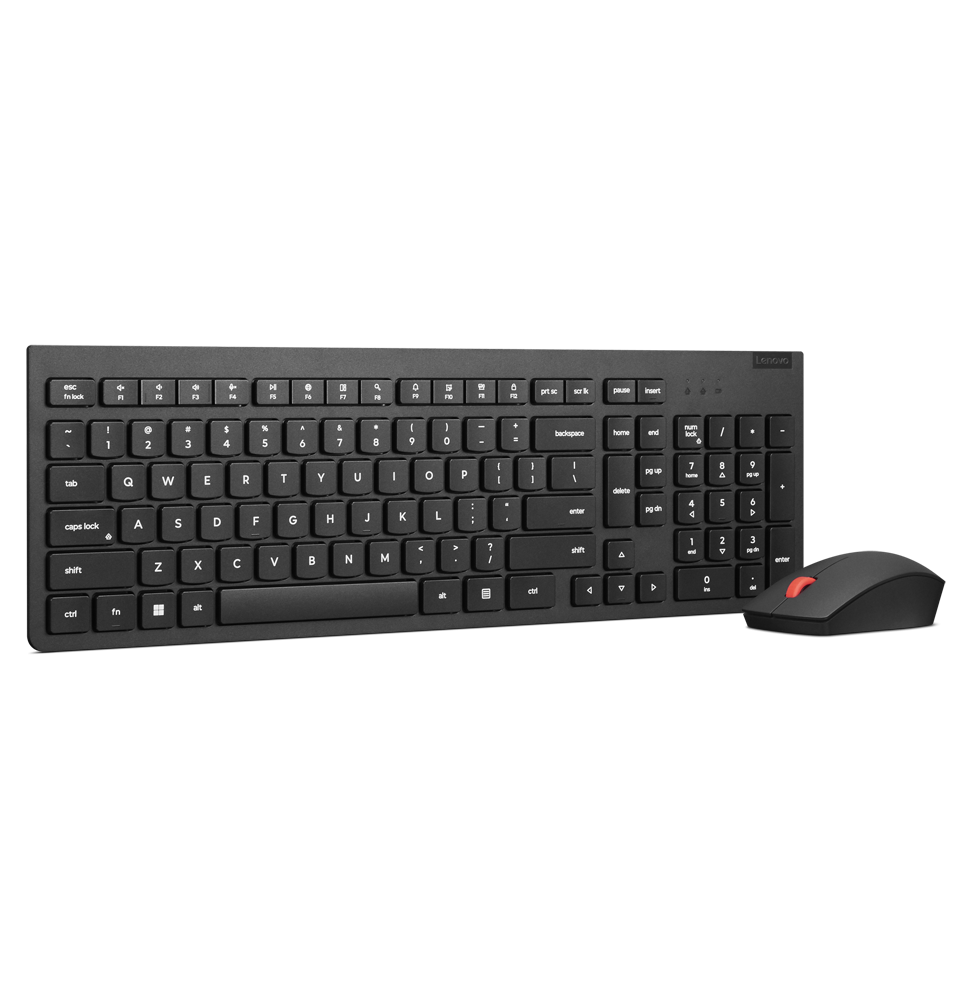 Ensemble clavier et souris sans fil Lenovo Essential Gen2 Noir – Français 189