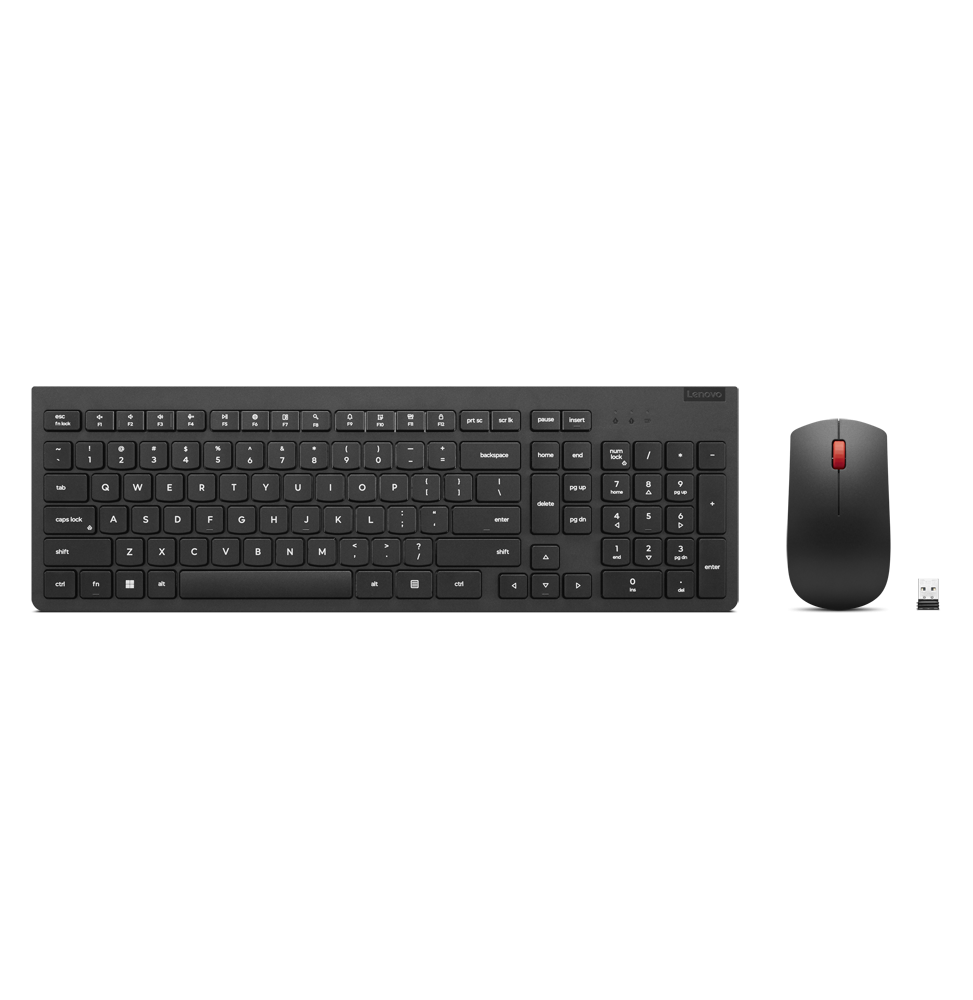 Ensemble clavier et souris sans fil Lenovo Essential Gen2 Noir – Français 189