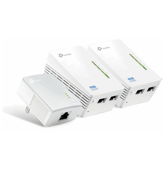 CPL TP-Link Extender AV500 2-port Powerline Wi-Fi Extender 3-pack KIT 500 Mbps (TL-WPA4220 TKIT)