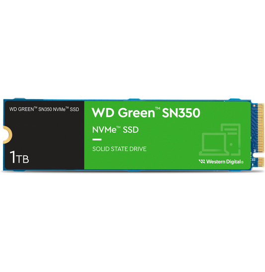 Disque dur interne WD Green SN350 NVMe™ SSD - 1TB, QLC (WDS100T3G0C-00AZL0)