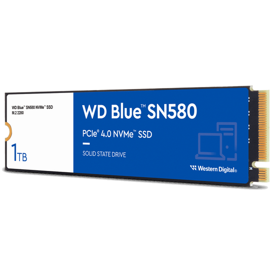 Disque dur interne SSD WD Blue SN580 M.2 2280 PCIe Gen4 x4 NVMe 1 To (WDS100T3B0E)