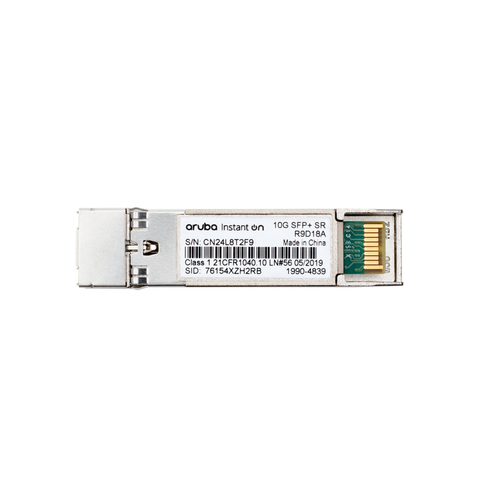 Émetteur-récepteur Aruba Instant On 10G SFP+ LC SR MMF OM3 300 m (R9D18A)