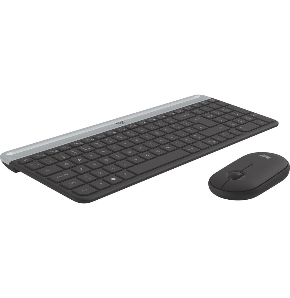 Pack clavier et souris sans fil ultra-fin Logitech MK470 AZERTY (920-009190)