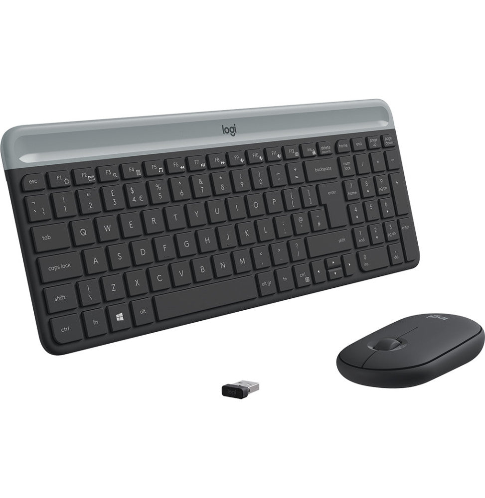 Pack clavier et souris sans fil ultra-fin Logitech MK470 AZERTY (920-009190)