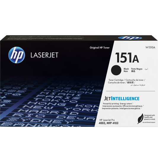 HP 151A Noir - Toner HP LaserJet d'origine (W1510A)