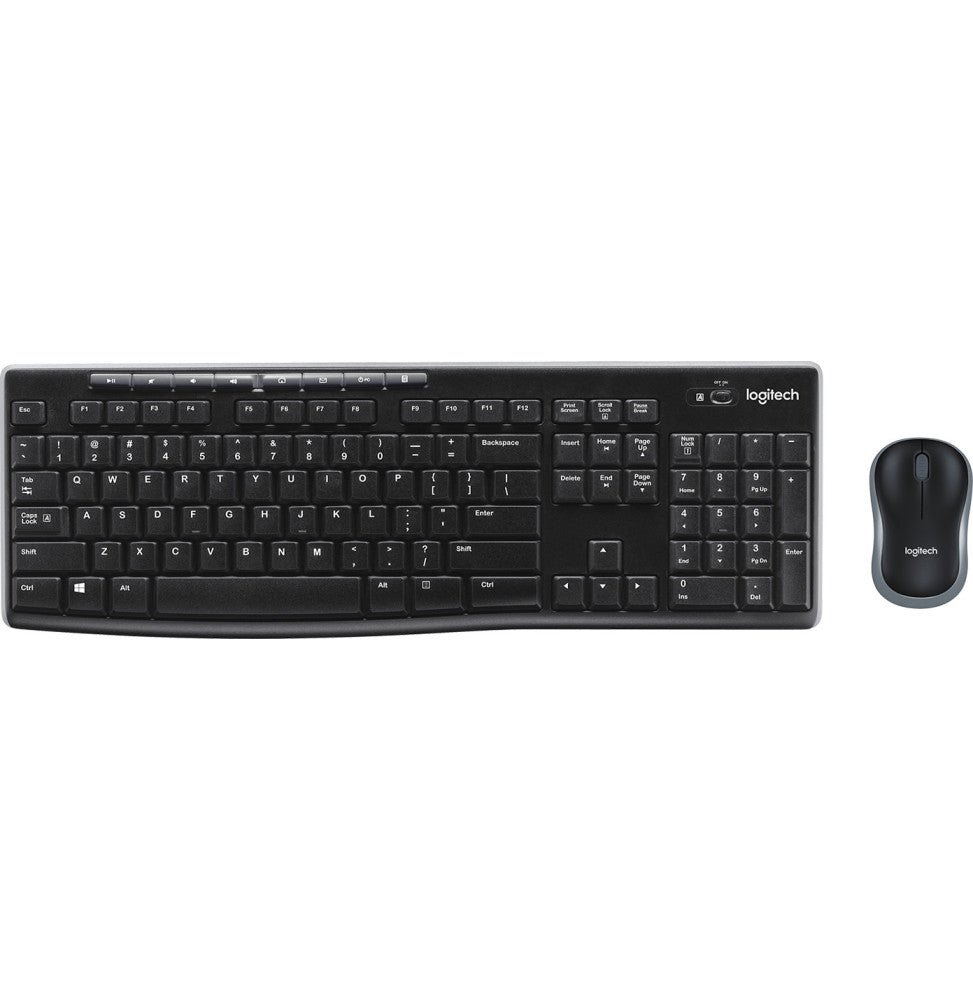 Logitech Wireless Desktop MK270 - souris + clavier sans fil (AZERTY Français)