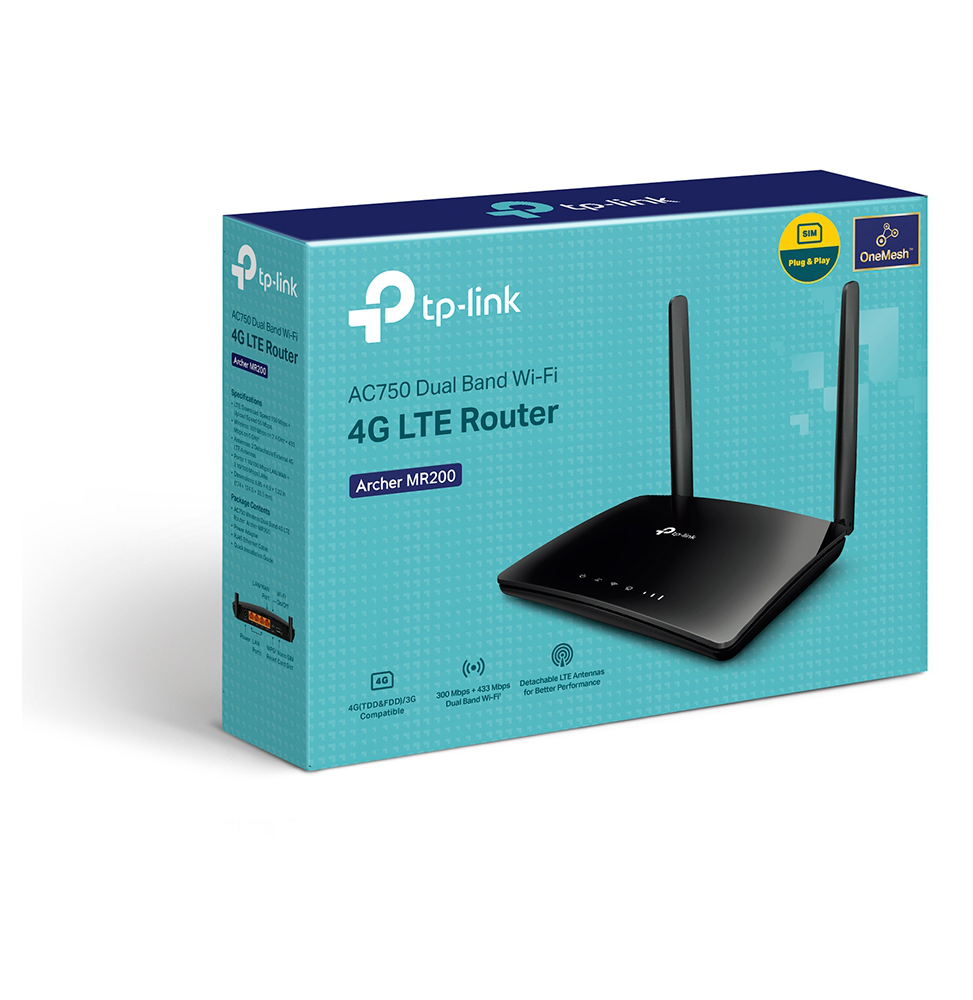 Modem / Routeur 4G LTE WiFi AC750 Mbps bi-bande (ARCHERMR200)