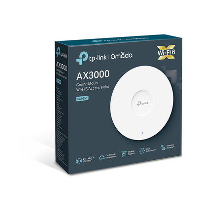 Point d'accès WiFi 6 TP-Link AX3000 plafonnier (EAP650)