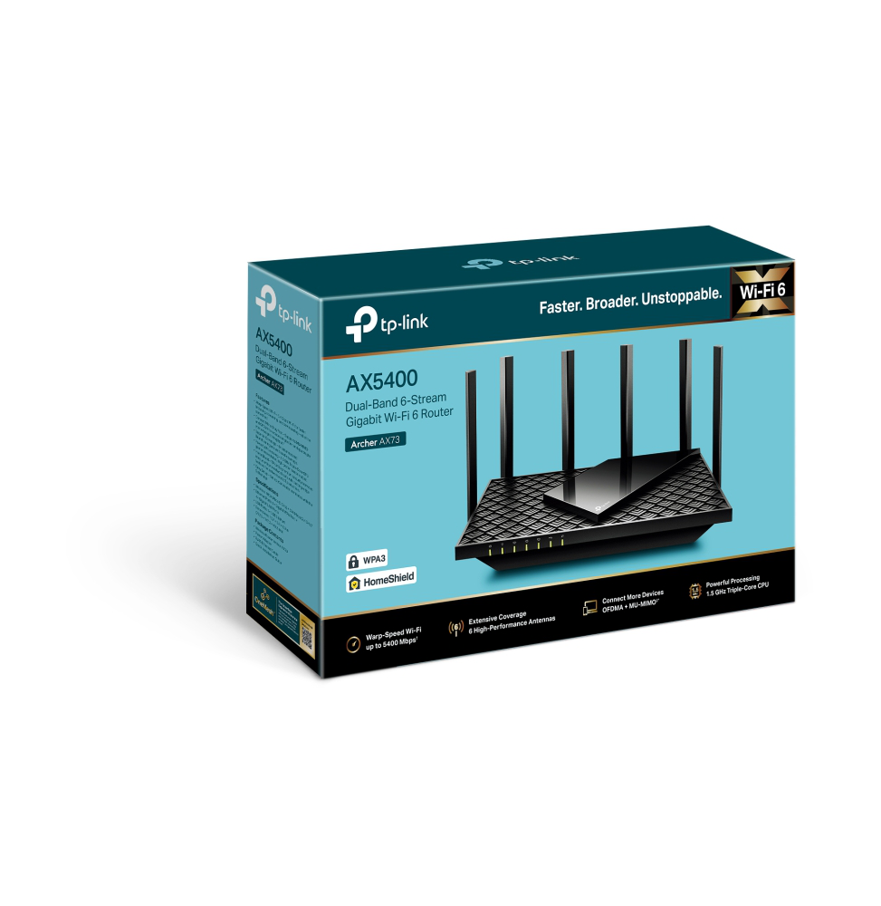 Routeur TP-Link Archer AX73 AX5400 Gigabit WiFi 6 bi-bande