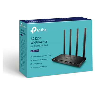 Routeur TP-Link Archer C6U AC1200 Dual-Band Wi-Fi (ARCHERC6U)