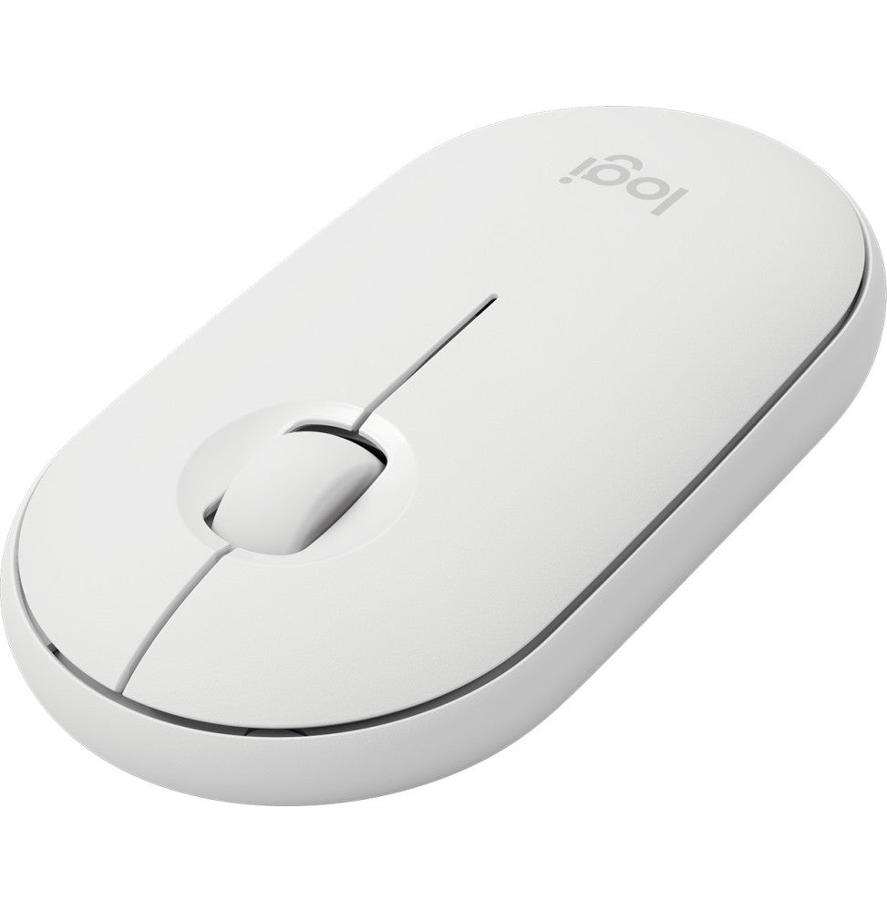 Souris sans fil Logitech Pebble M350 Blanc cassé (910-005716)