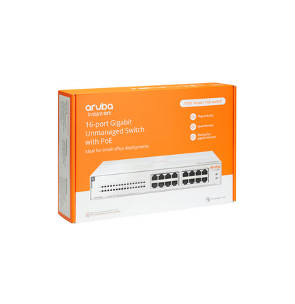 Switch Aruba Instant On 1430 16G classe 4 PoE 124 W (R8R48A)