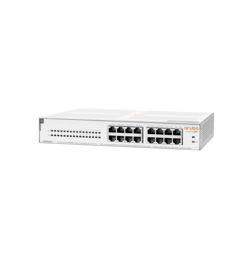 Switch Aruba Instant On 1430 16G classe 4 PoE 124 W (R8R48A)