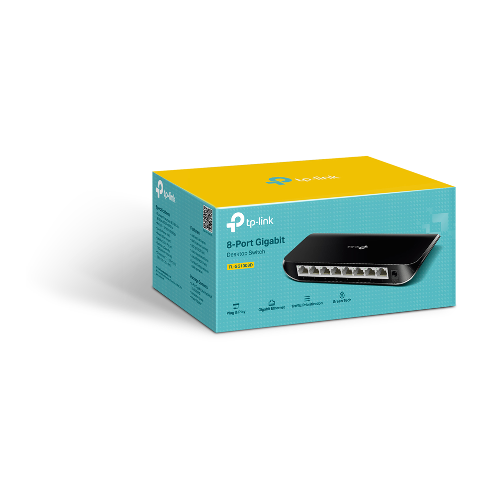 Switch de bureau TP-Link TL-SG1008D 8 ports Gigabit