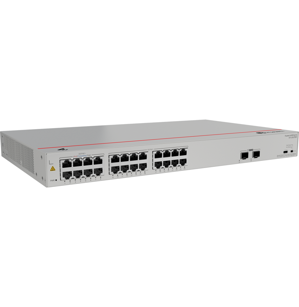 Switch Huawei S110-24LP2SR (24*10/100/1000BASE-T ports, 2*GE SFP ports, PoE+, AC power)