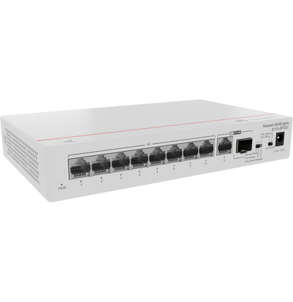 Switch Huawei S110-8P2ST (8*10/100/1000BASE-T ports, PoE+ 1*GE SFP port, 1*10/100/1000BASE-T port, AC power)