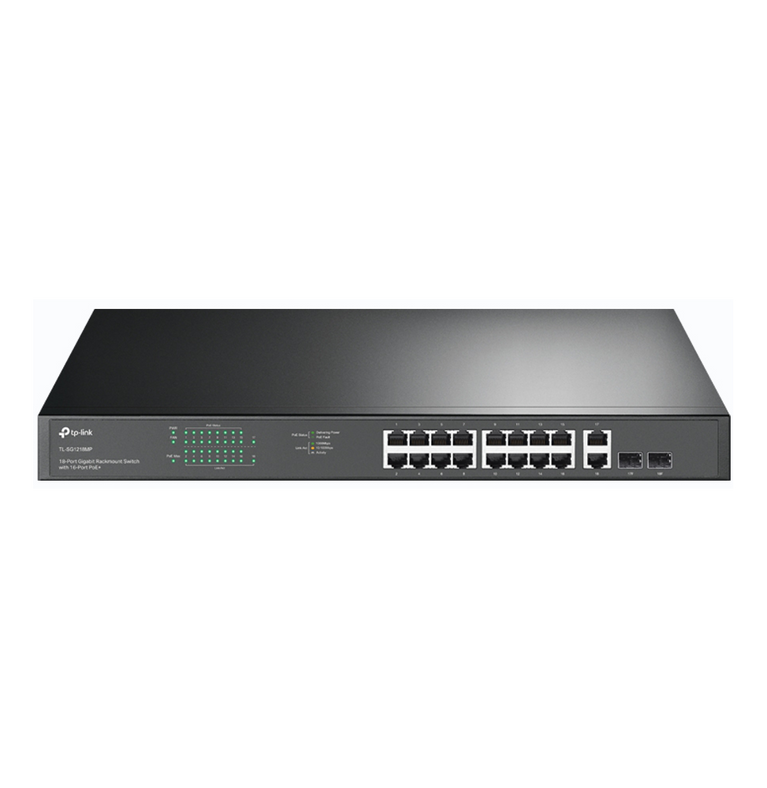 Switch 18 ports Gigabit rackable avec 16 PoE+ (TL-SG1218MP)