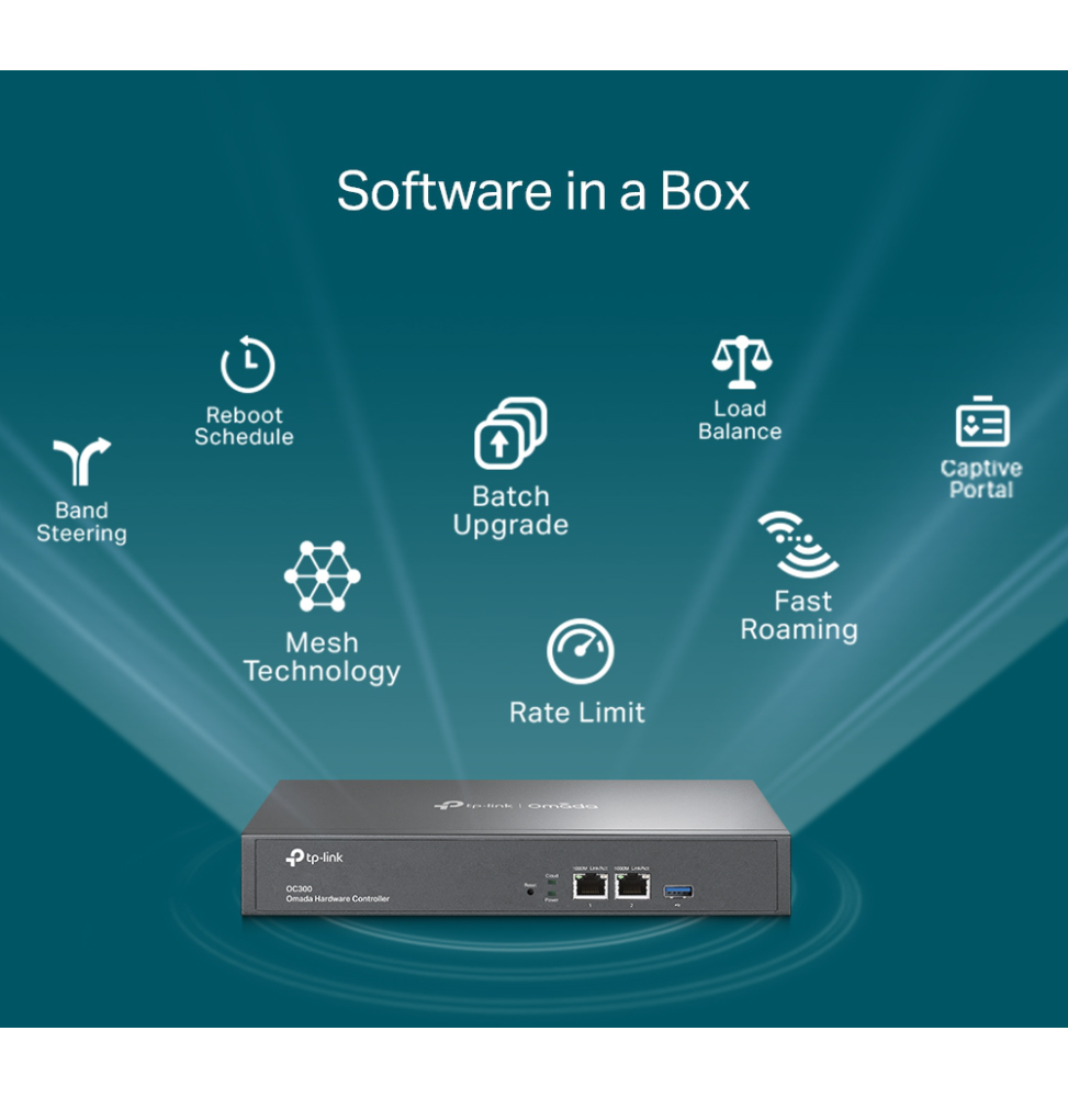 OC300 | TP-Link Contrôleur Réseau Hardware Omada (<500 appareils)